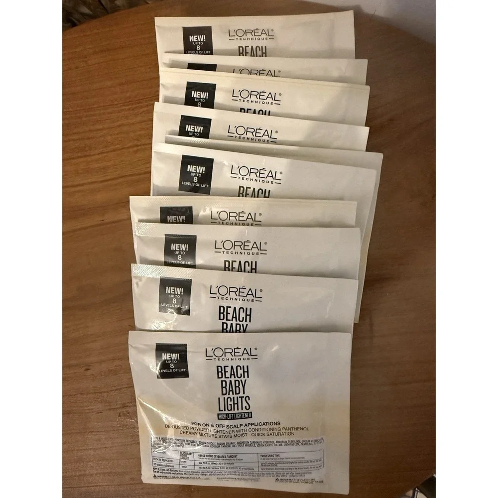 (10) L'Oreal Beach Baby Lights High-Lift Lightener - 1 oz Each